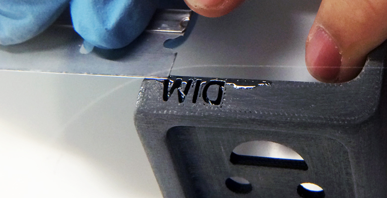 glueing 3d printed part