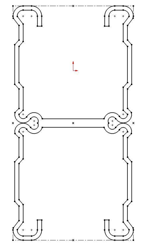 2D drawing of a custom weldment