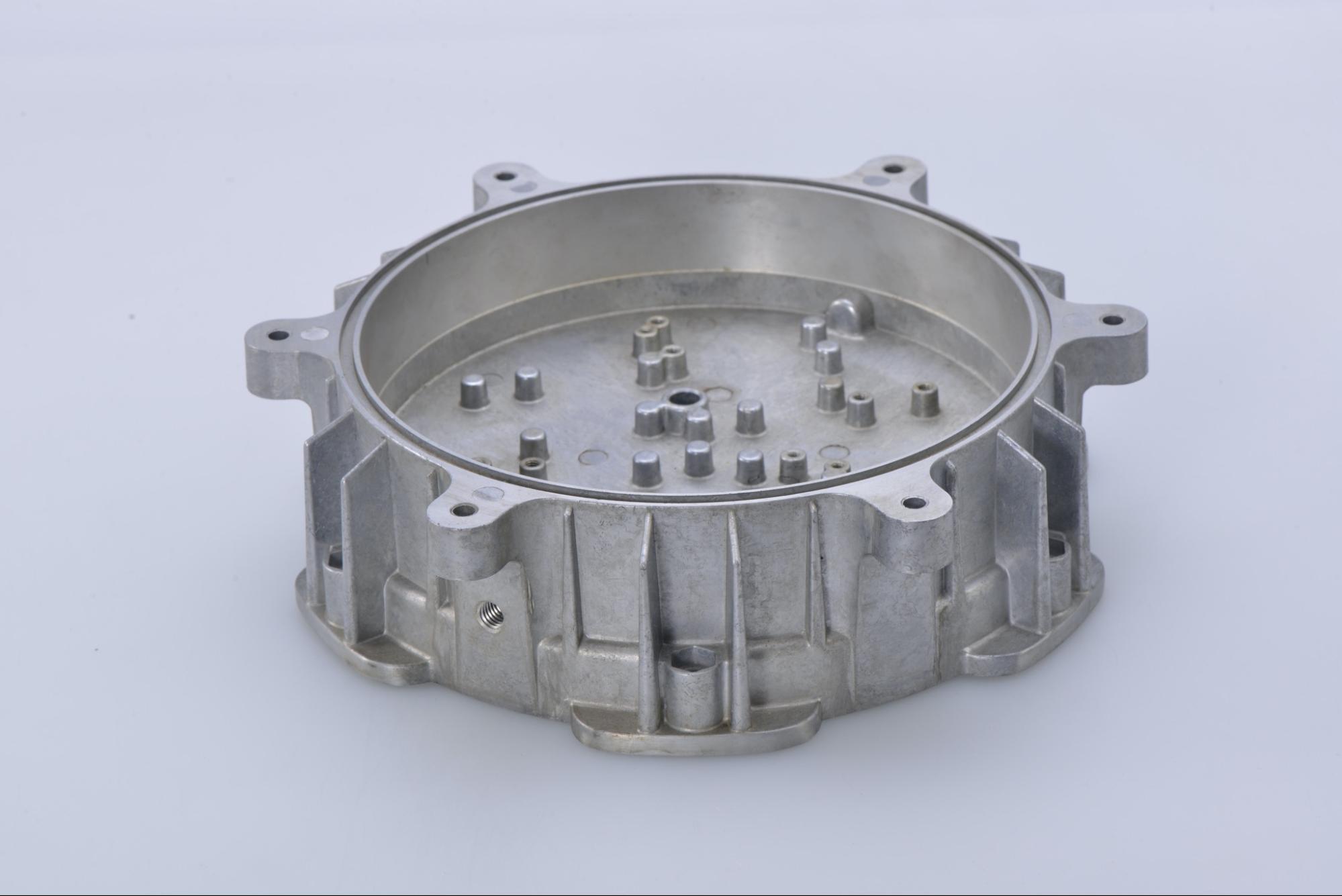 cylindrical metal part made using die casting
